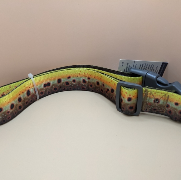 Brown Trout Pattern Dog Collar Size X-Large - Picture 4 of 6